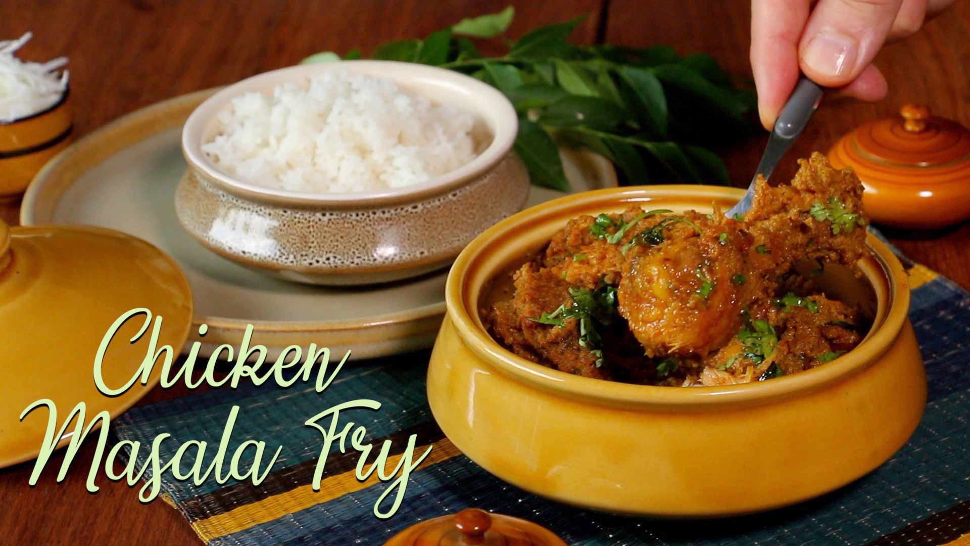 Chicken Masala Fry Recipe | How to make Andhra Chicken Fry