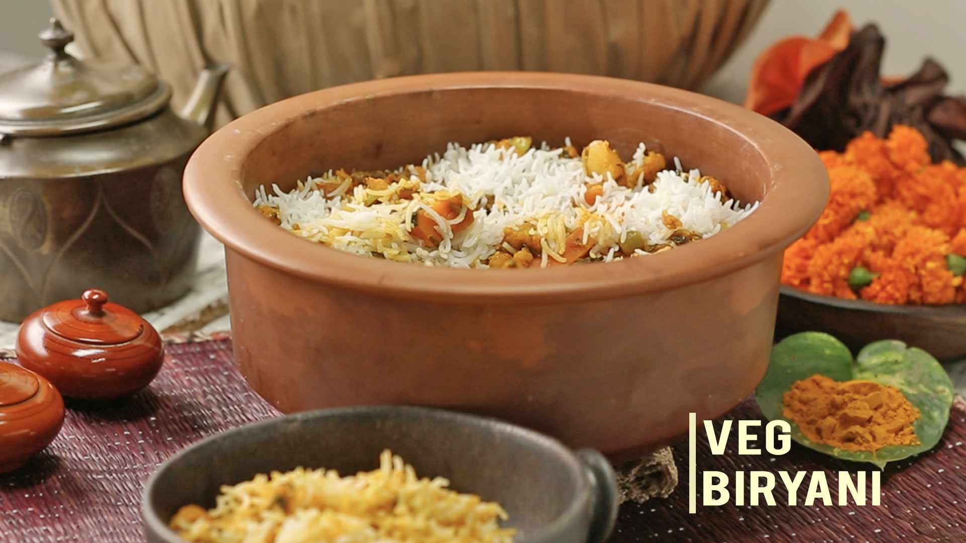 Vegetable Biryani Recipe - How to Make Veg Dum Biryani Step by Step ...