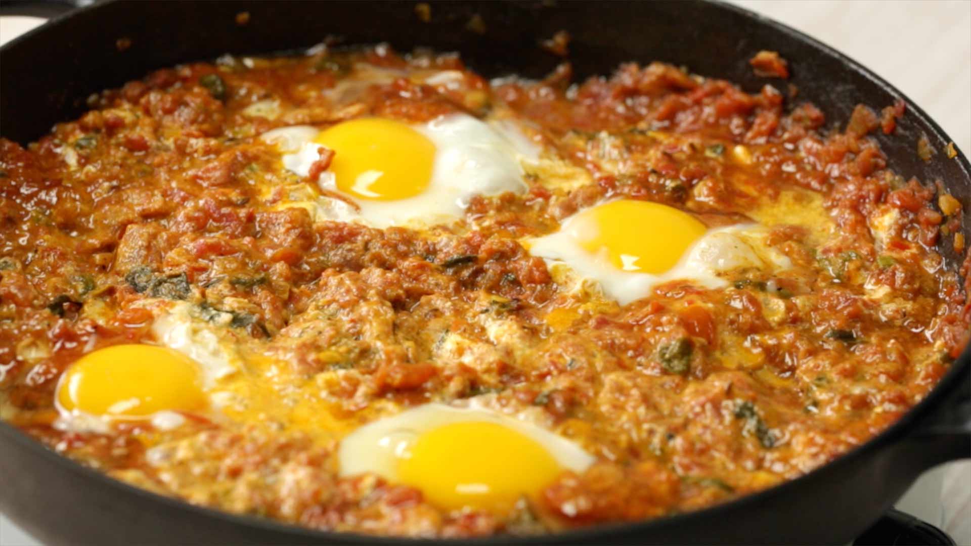 Fiery Shakshuka | Yummefy | Step by Step Videos and Recipes