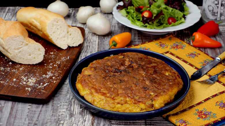 Spanish Tortilla Omelette with Chilli, Thyme, and Garlic - Love the Kitchen